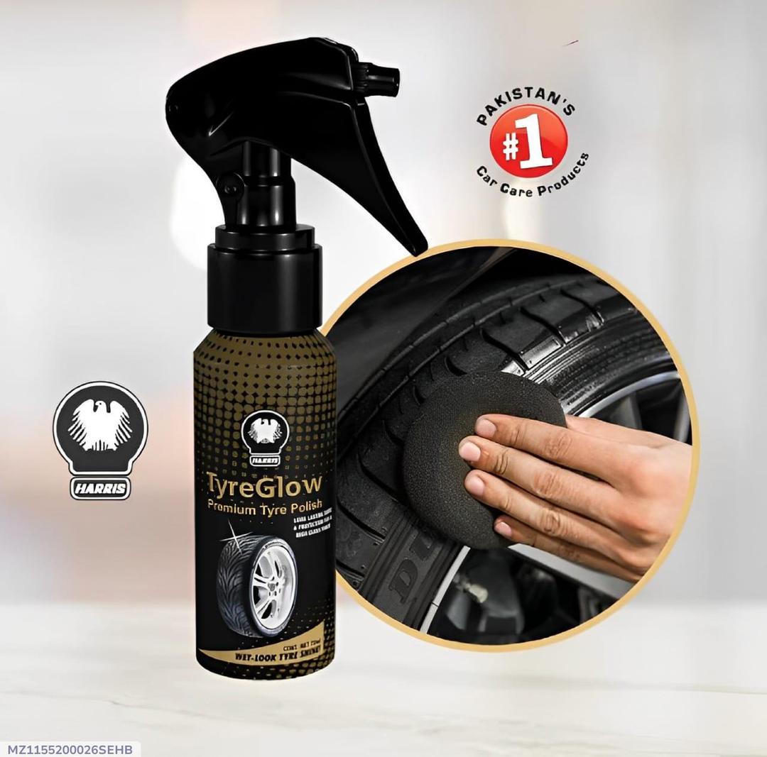 Tire Glow for Tire Shine | Premium Black Tire Wax Polish 70ml | Long-Lasting Shine & Protection in Pakistan