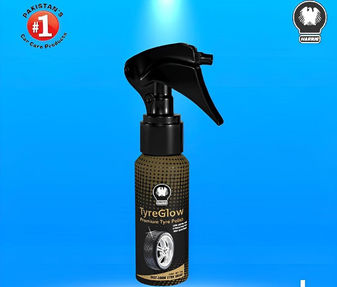 Tire Glow for Tire Shine | Premium Black Tire Wax Polish 70ml | Long-Lasting Shine & Protection in Pakistan
