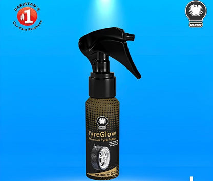 Tire Glow for Tire Shine | Premium Black Tire Wax Polish 70ml | Long-Lasting Shine & Protection in Pakistan