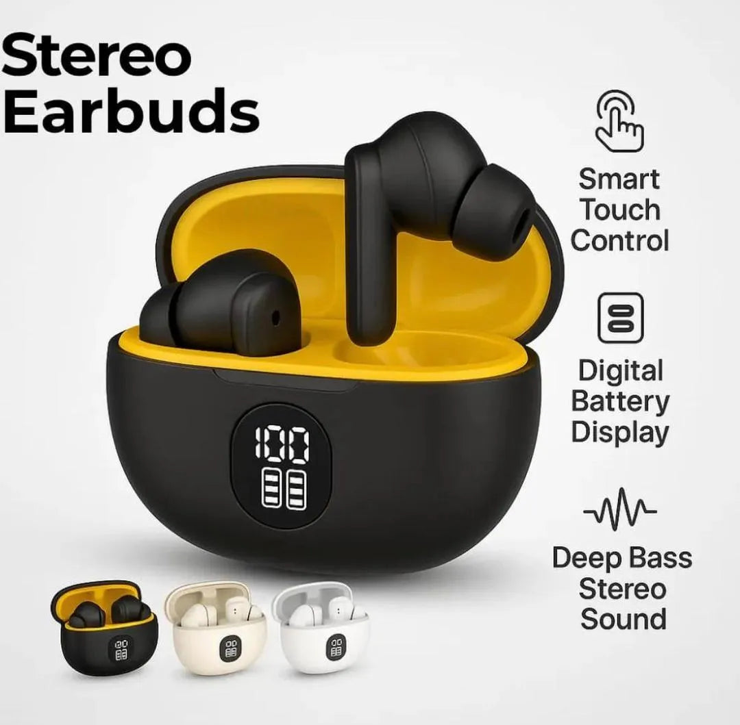 Wireless Stereo Earbuds | TWS 895B V5.3 Bluetooth Earbuds with Long Battery Life | Affordable Audio in Pakistan
