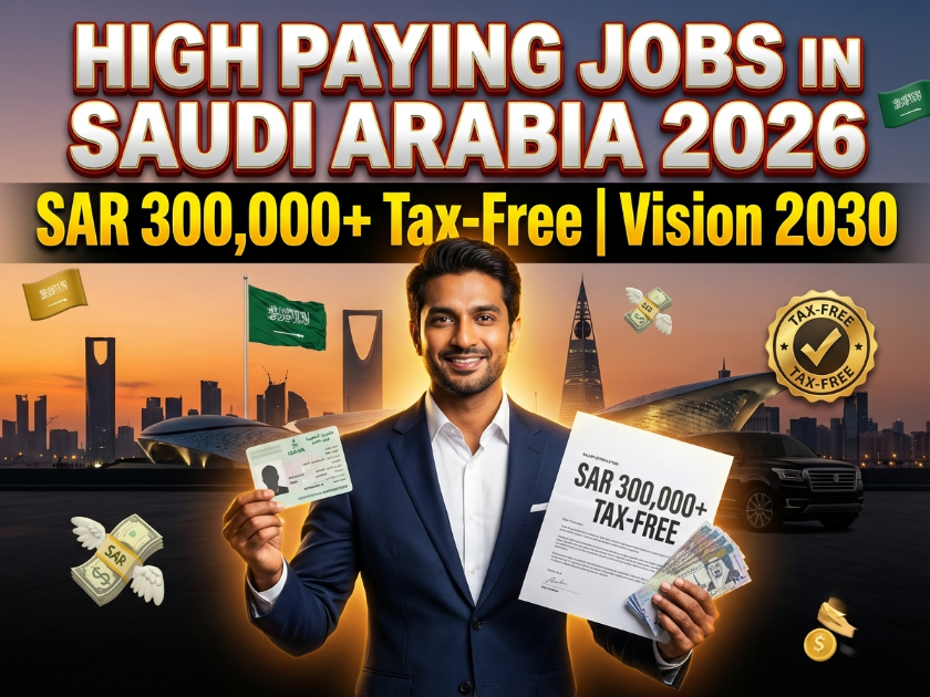 High-Paying Jobs in Saudi Arabia 2026: SAR 300,000+ Tax-Free Salaries, Vision 2030 Opportunities for Pakistanis & Gulf Professionals